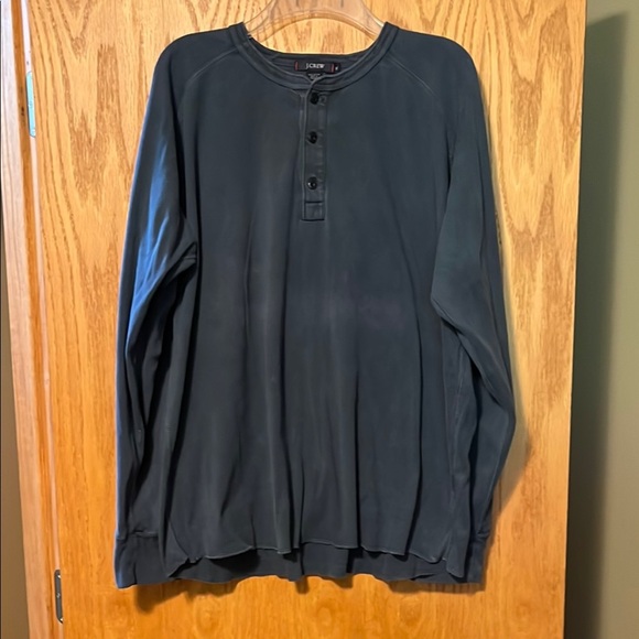 J.Crew Men’s Blue Long-Sleeve Henley - Size XL - Picture 1 of 9